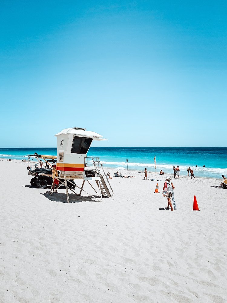 Scarborough Beach, Perth, Western Australia. Stunning blue beach with restaurants and bars along foreshore. Great thing to do in Perth