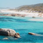 turquoise beach white sand coastline and elephant rocks of denmark western australia